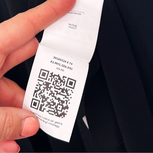 NWT MaxMara Leisure Tesoro Longline Wrap Jersey Cardigan in Black - Picture 9 of 10